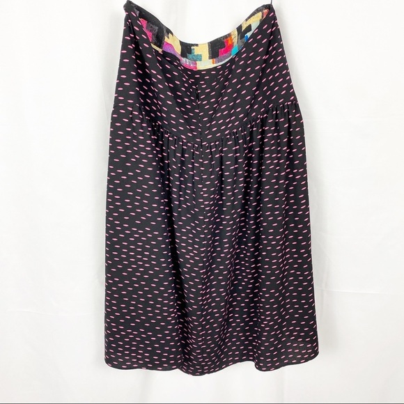 RACHEL ROY Black Print Knee Length Skirt - Picture 5 of 8